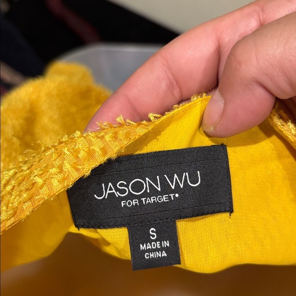 Jason Wu Golden Textured Sleeveless Blouse - Picture 3 of 4